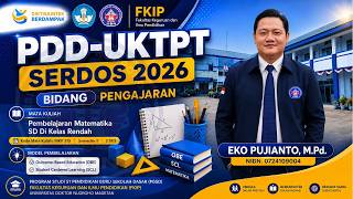 PDD-UKTPT SERDOS 2026 | Pembelajaran Matematika SD di Kelas Rendah | Eko Pujianto, S.Pd., M.Pd.