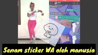Senam online sticker whatsapp ( WA ) di tik tok