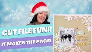 Scrapbooking Process Play in the Snow