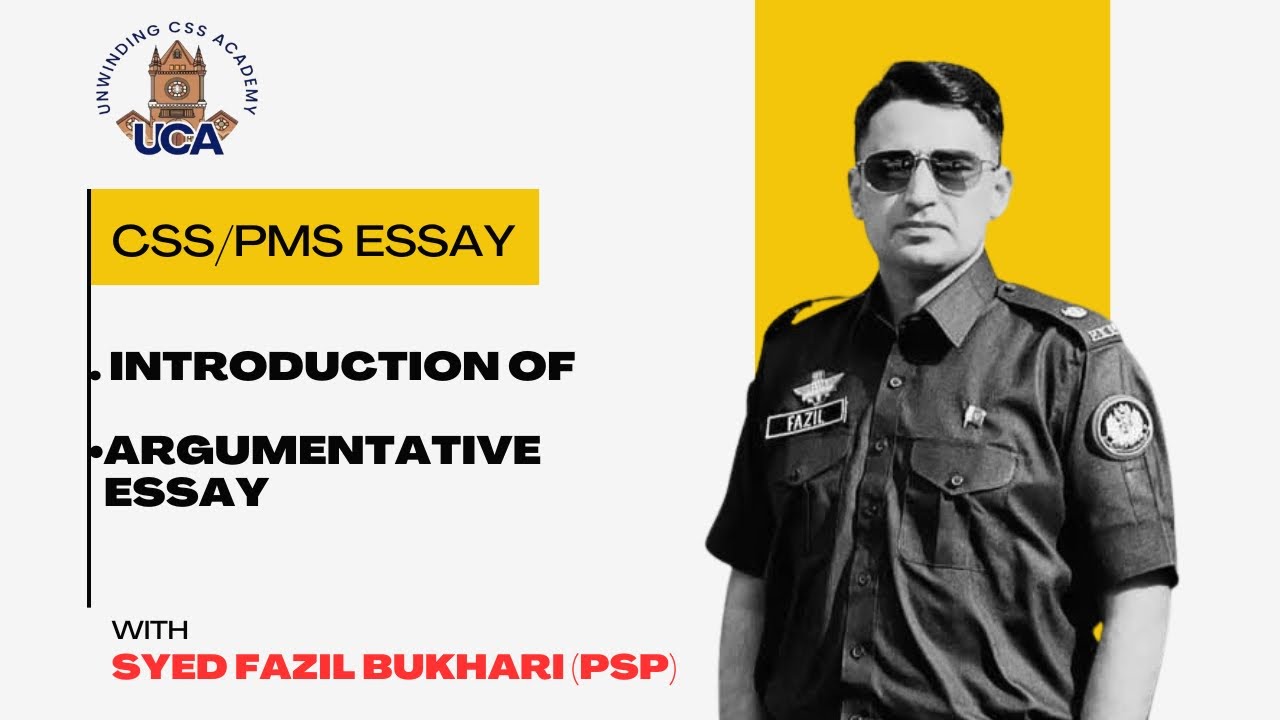 How to Write Introduction of Argumentative Essay || Syed Fazil Bukhari ...