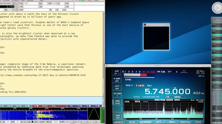 Voice of America VOA Radiogram May 20 2017 on 5745Khz Shortwave Radio with SSTV
