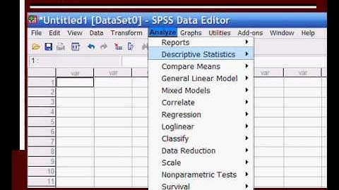 Introduction to SPSS (part I)