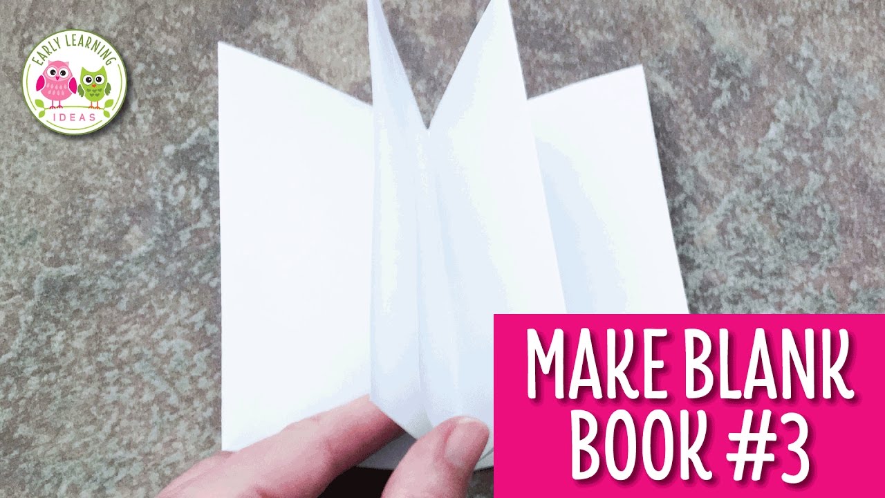 How To Make A Blank Book For Your Writing Center #3 - Youtube