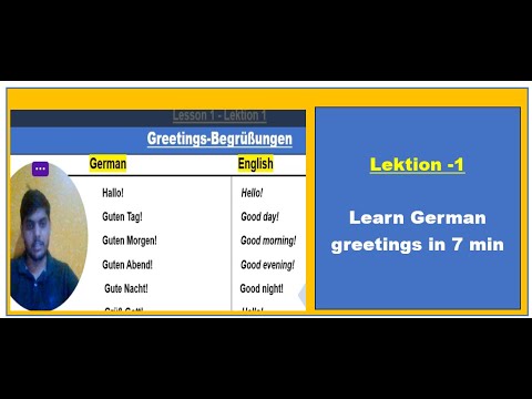 Learn German A1 for beginners | lektion-1 | learn German in 30 days # ...