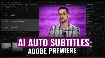 AI auto subtitles in Adobe Premiere