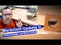 Tellerschleifer mit Absaugung über Blastgates - Werkstattupdate 2