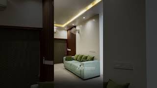 A Modern Living Space With Sleek Design Warm Finishes And Cozy Comfort