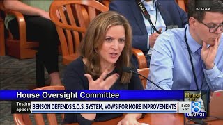 Benson testifies on effectiveness of appointment-only system