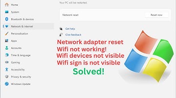 How to reset the network adapter in Windows