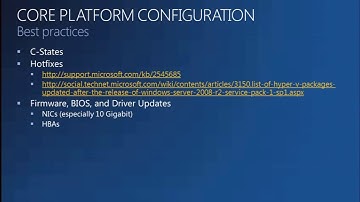 MMS 2012 Windows Server 2008 R2 Hyper V FAQs, Tips, and Tricks