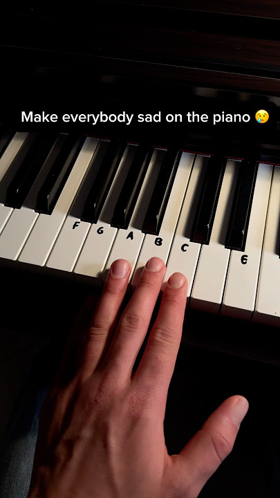 Play this simple sad melody 🎵#piano #sadmusic #pianotutorial #pianomusic #trythis