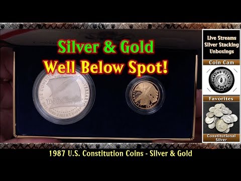 1987 Constitution Coins Set - Silver Dollar U0026 $5 Proof Gold...Absolutely Beautiful