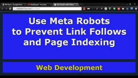 Use Meta Robots to Prevent Search Engines from Indexing Your Page and Following Your Links