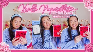 I Bought a Kindle Paperwhite! 📖📦Kindle Unboxing, First Impression + KU Book Recs | fashionxfairytale