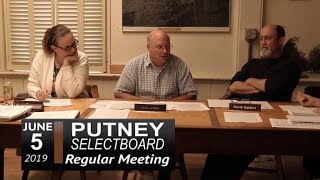 Putney Selectboard Mtg 6/5/19