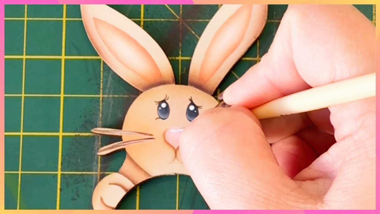 Como pintar coelhinho porta bombom em MDF