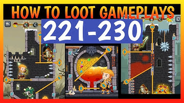 how to loot - pull pin Hero Rescue All levels 221-230  Gameplay Walkthrough (Android & iOS)