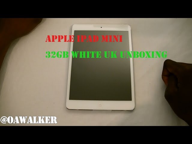 Apple Ipad Mini 32GB White UK Unboxing - YouTube