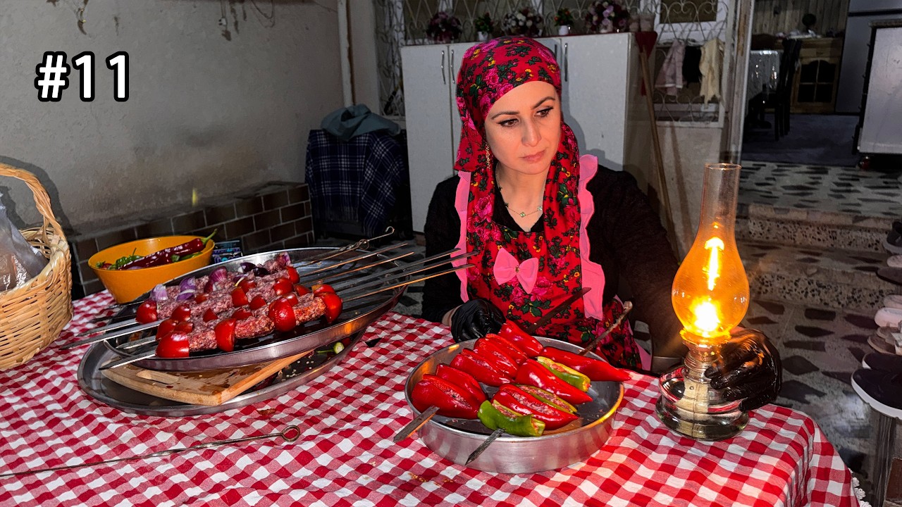 Вкусное барбекю при свете фонарей 🔥 | Мир Курдистану