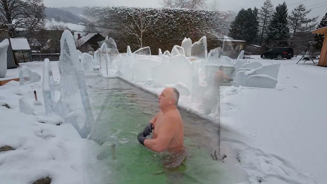 Schnell mal mein Badezimmer Eisfrei machen...und ab in die Fluten🤣🤪🥳