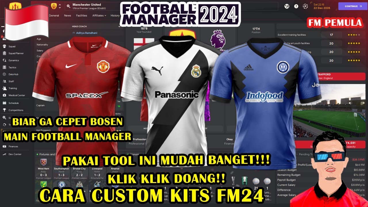 Live - BIKIN FANTASY KITS UNTUK LIGA INDONESIA DI FM24 YUK REQUEST BOLEH | FOOTBALL MANAGER 2024