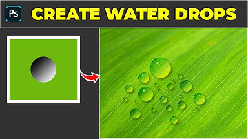How to Quickly Create Water Drops - Photoshop Tutorial