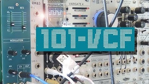 101-VCF Eurorack Adaptation Roland SH-101 Filter Demo 01