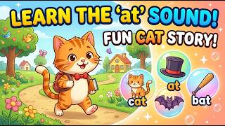 Learn to Read | AT Family Phonics | CVC Words for Preschool & Grade 1