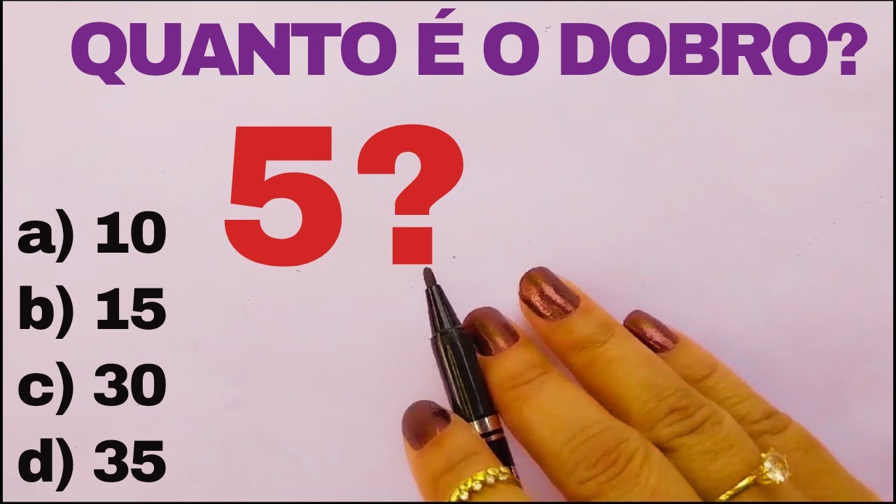 Qual é o Dobro de 5?/ 98% ERRARAM ESSA QUESTÃO SOBRE TERMIAL - YouTube