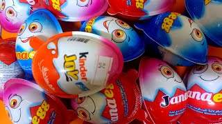 24 Chocolate Kinder Joy Jurassic World Eggs Pack Series Collection || Toc Toc Candy Rush