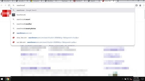 Searchmonsoon.com redirect virus removal.