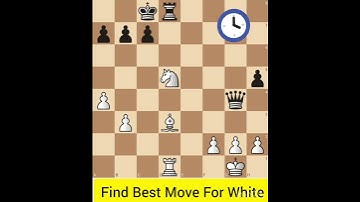 Chess Puzzle-94.Find Best Move For White #chess #chessgame #chesspuzzle #puzzle #learnchess