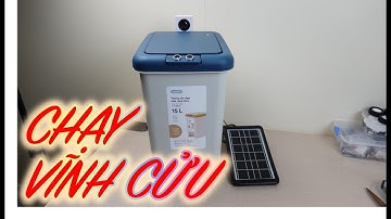 Nâng cấp thùng rác thông minh biết nói V4 chạy bằng năng lượng mặt trời