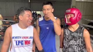 SPARING BOXING | KNOCK OUT SI BUBOY VILLAR | VINCENT NG BRUSKO SUNOD KANA!!!