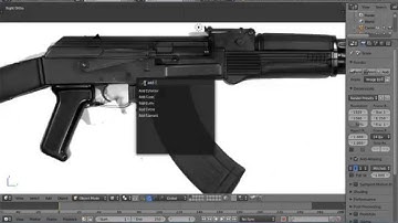 Modelação 3D - AK-47 / TIMELAPSE