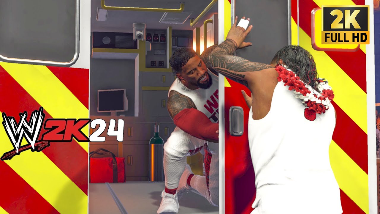 WWE 2K24 - Jey Uso vs. Jimmy Uso - Ambulance Match! Gameplay | ™ [2K60]