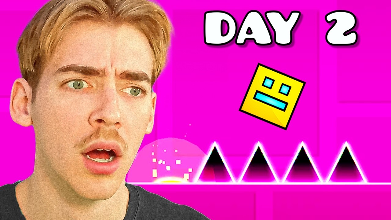 Beating EVERY LEVEL in Geometry Dash - Day 2 - YouTube
