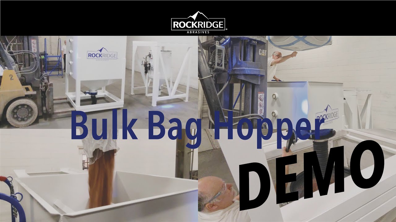 Abrasive Bulk Bag Media Hopper RockRidge Abrasives YouTube