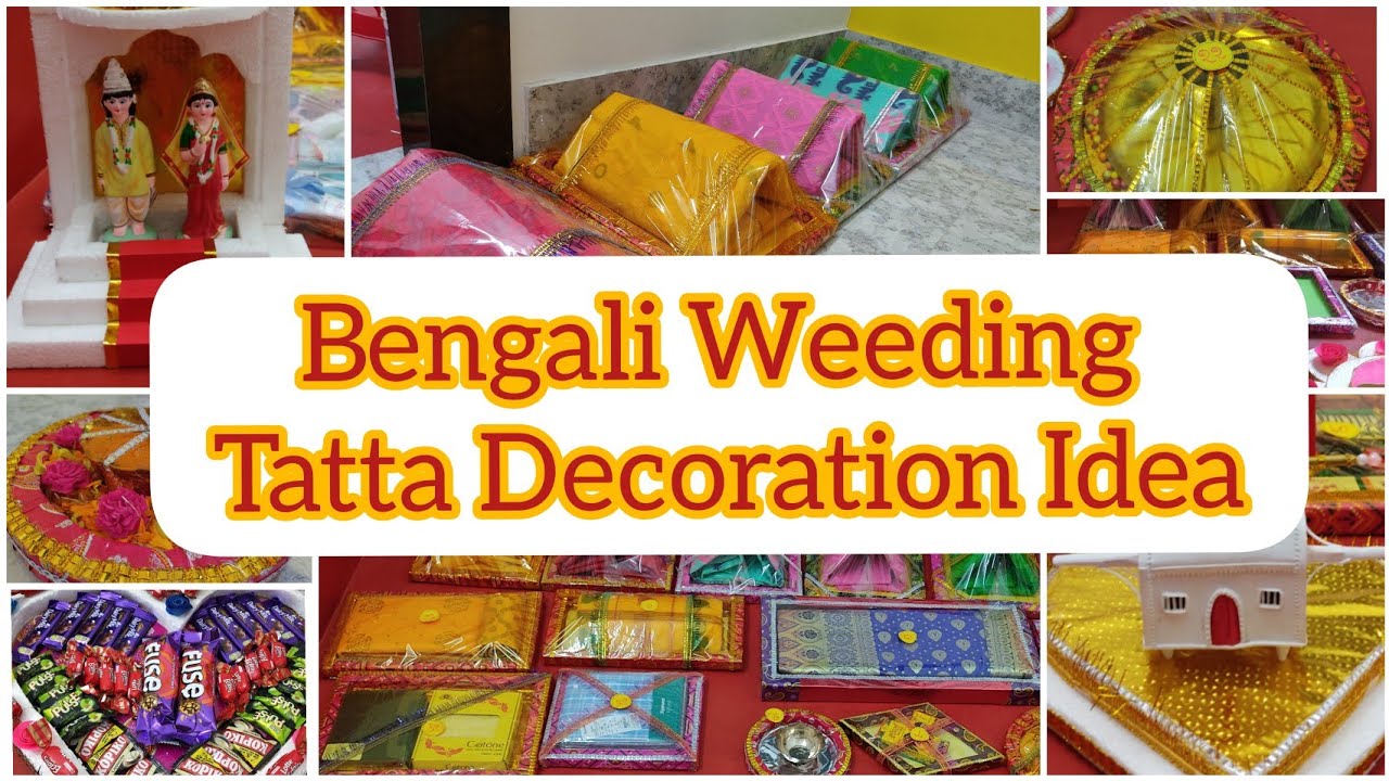 Bengali Wedding Tatta Decoration Idea / Wedding Tray Decoration Ideas