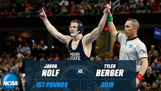Jason Nolf vs Tyler Berger: FULL 2019 NCAA Championship match at 157 pounds