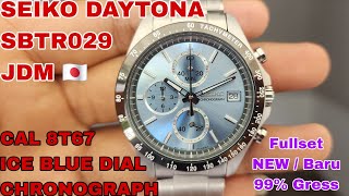SOLD SEIKO DAYTONA JDM SBTR029 CHRONOGRAPH ICE BLUE DIAL FULLSET NEW GRESS FOLLOW IG LakoneWatch