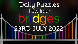 Flow Free Bridges - Daily Puzzles - 23rd July 2022-07-23 screenshot 5