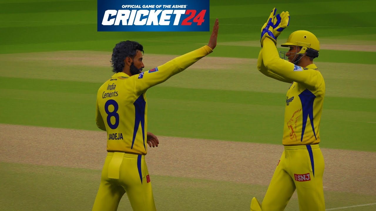 CSK vs MI - IPL 2024 - NEW UPDATED TEAMS CRICKET 24 PC GAMEPLAY #csk # ...