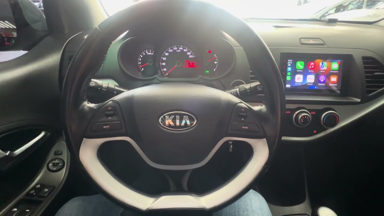 Kia Picanto 2013 - Central Pioneer 7" com CarPlay e Android Auto sem fio - ArtsomAuto