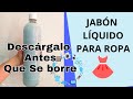 JABÓN LIQUIDO CASERO  PARA ROPA / PARA NEGOCIO/ JABÓN LIQUIDO PARA LAVADORA  detergente casero