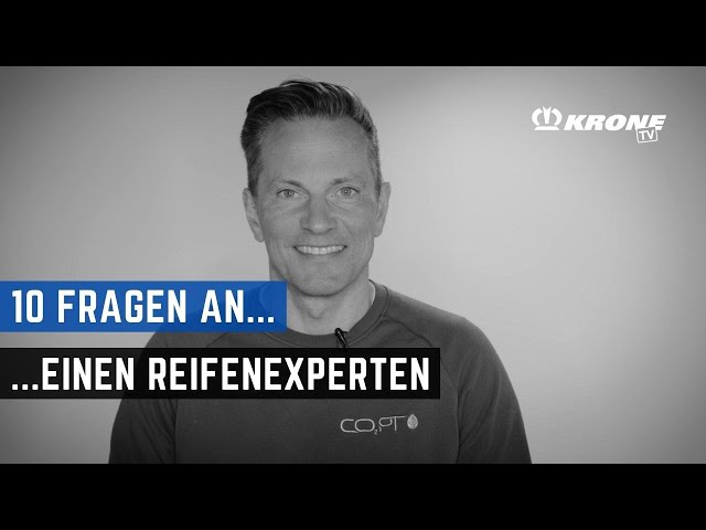 10 questions to a tire expert. Today: Frank Seeger from CO2OPT. | KRONE TV