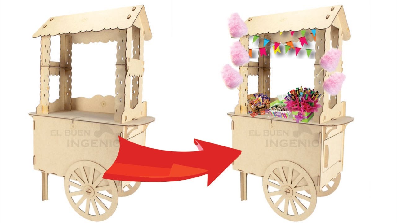 Carrito o Carreta para Mesa de dulces Encantador YouTube