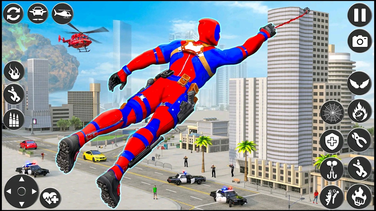 Spiderman Rope Superhero: battle for Rescue - 3D Android Game