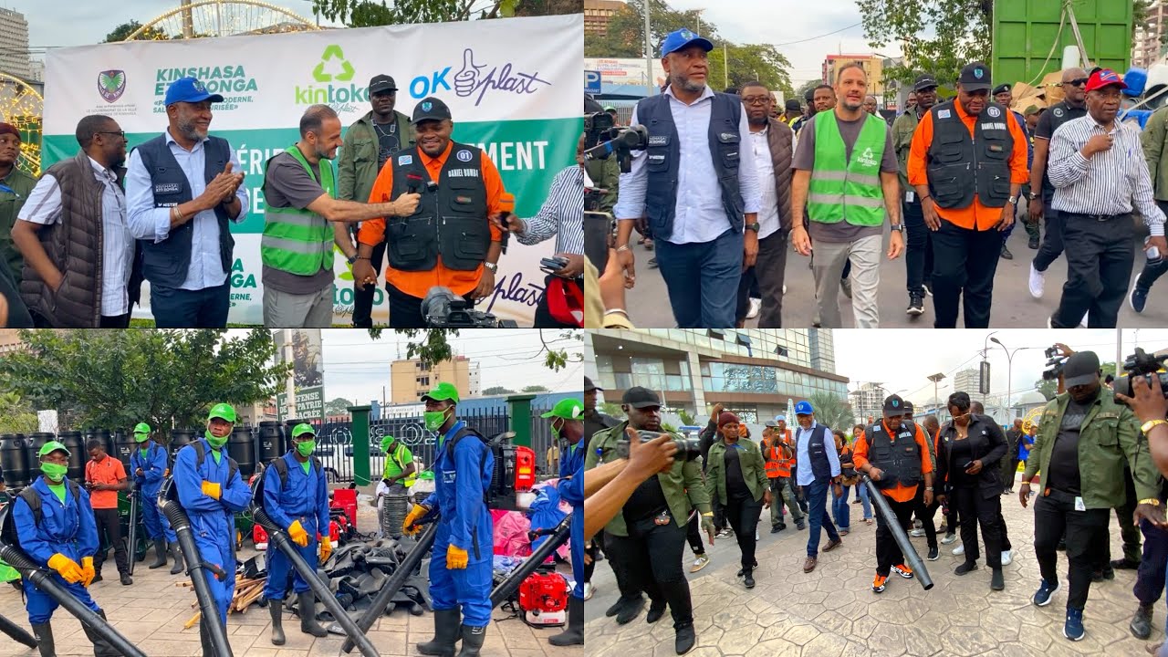 UN GESTE À FÉLICITER : KINTOKO FAIT DON DE MATÉRIELS D’ASSAINISSEMENT À L’HÔTEL DE VILLE DE KINSHASA