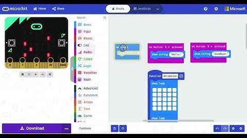 Functions in MakeCode